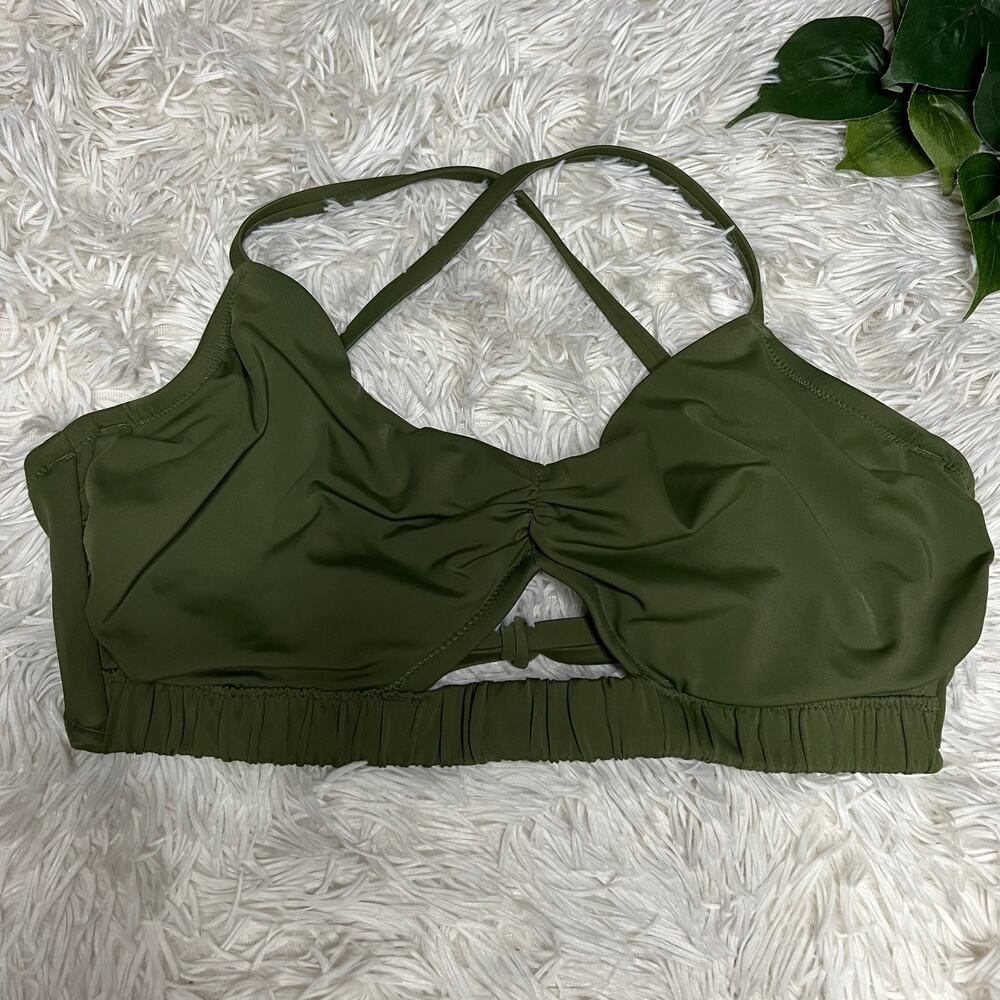 Shade & Shore|Women’s cinch trim cut out detail bikini top